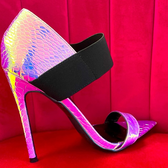 Cape Robbin Shoes - Purple Holographic Heels Size 7
